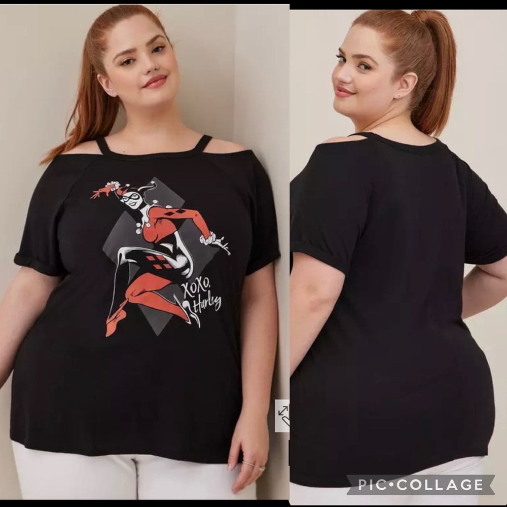 Torrid • Harley Quinn Cold Shoulder Top